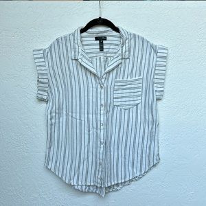 Aqua short sleeve button down